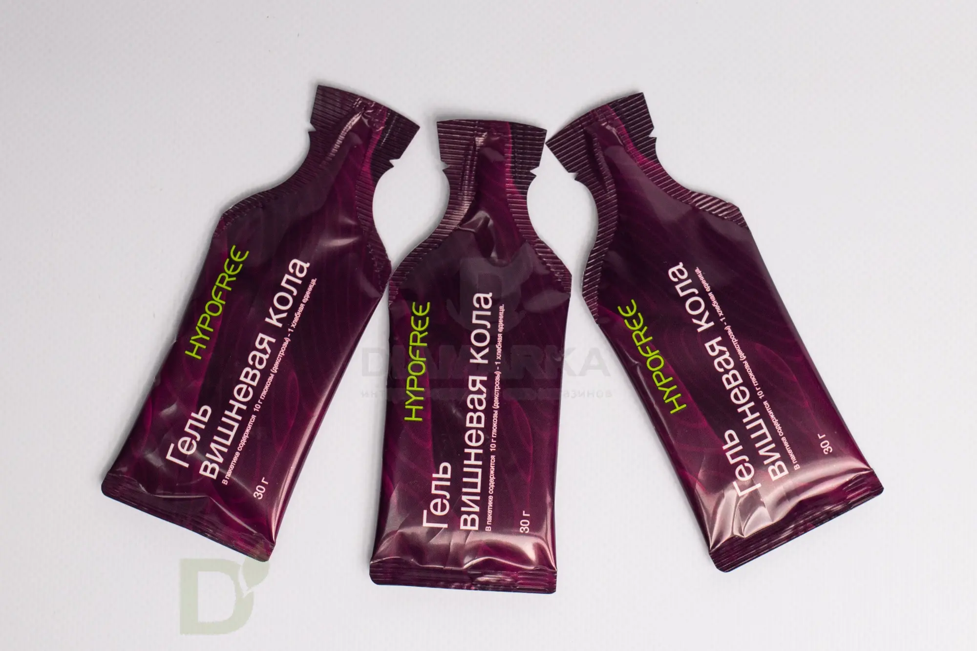 Гель HYPOFREE DIAMARKA 1ХЕ Вишневая Кола, мягкая упаковка, 10 саше по 30мл